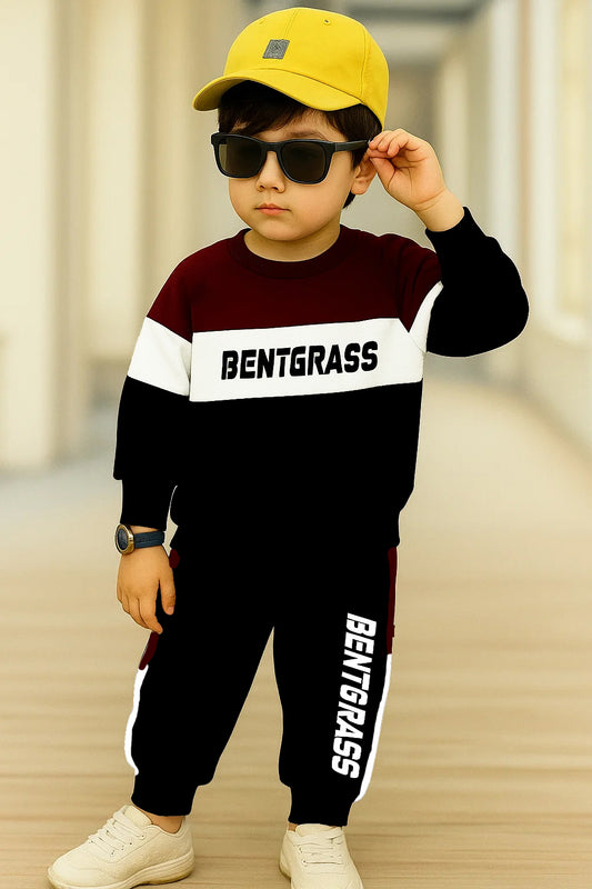 Trendy Kids Clothing Set BENTGRASS Printed Cotton Tracksuit for Boys