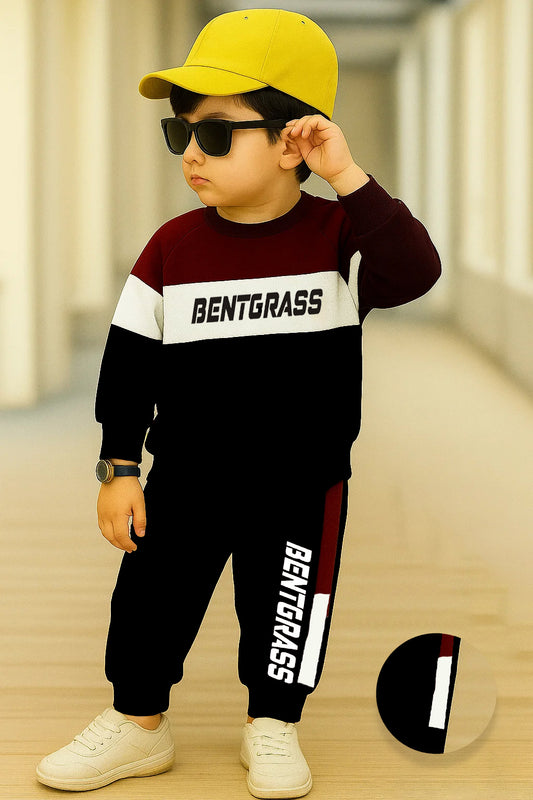 Trendy Kids Clothing Set BENTGRASS Printed Cotton Tracksuit for Boys