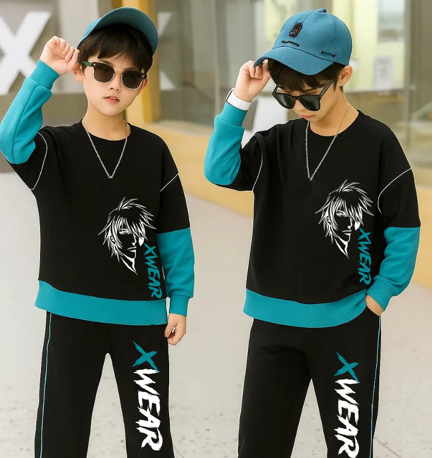 Trendy boy clothing set with stylish t-shirt and shorts, comfortable kids wear for casual and festive occasions.