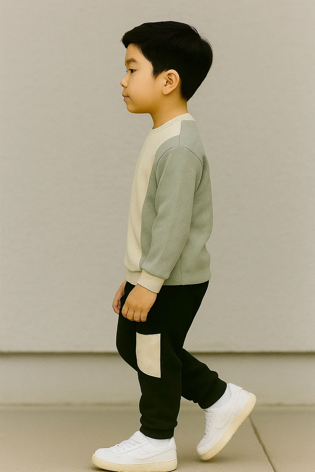 Trendy Kids Clothing Set for Boys Comfortable Cotton Tracksuit KING
