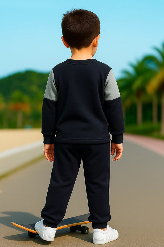 Brooklyn 78 Printed Sweatshirt & Jogger Set for Boys