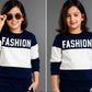 Trendy Navy Blue & White Kids Clothing Set